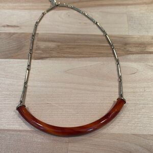 Elegant Gold and Brown Necklace